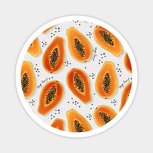 Hiya Papaya Pattern Magnet